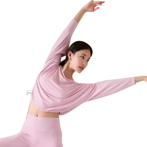 Athleta Cool Down Top In Begonia Pink Size XL NWT - Picture 4 of 9